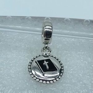 Pandora, “ Holy Bible ,Faith Dangle Pendant S925ALE, Charm, (Retired)  P…